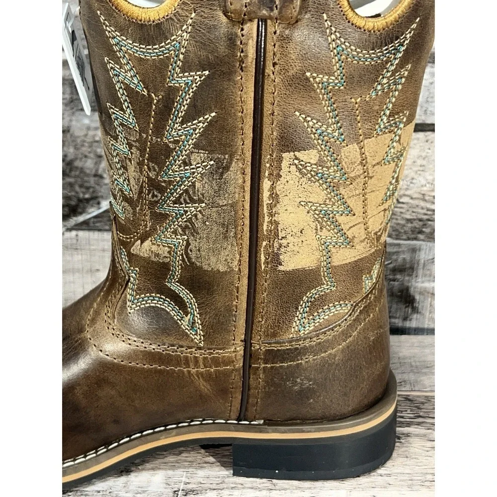 Smoky Mountain Kids Jesse Sq Toe Boots Size‎ 2